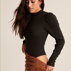 Abercrombie & Fitch // Black Sweater Bodysuit